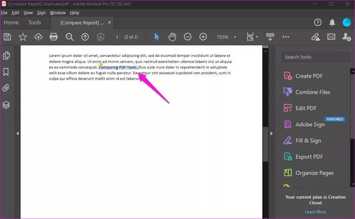 Compare-Two-PDF-Files-Side-by-Side-3_935adec67b324b146ff212ec4c69054f أفضل 5 طرق لمقارنة ملفات PDF جنبًا إلى جنب