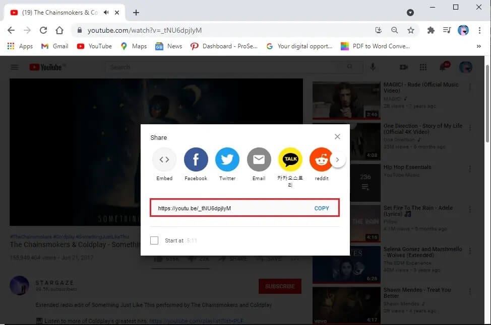 Copy-the-link-of-the-YouTube-video-you-want-to-download كيفية تحميل مقاطع فيديو YouTube على الكمبيوتر المحمول / الكمبيوتر الشخصي