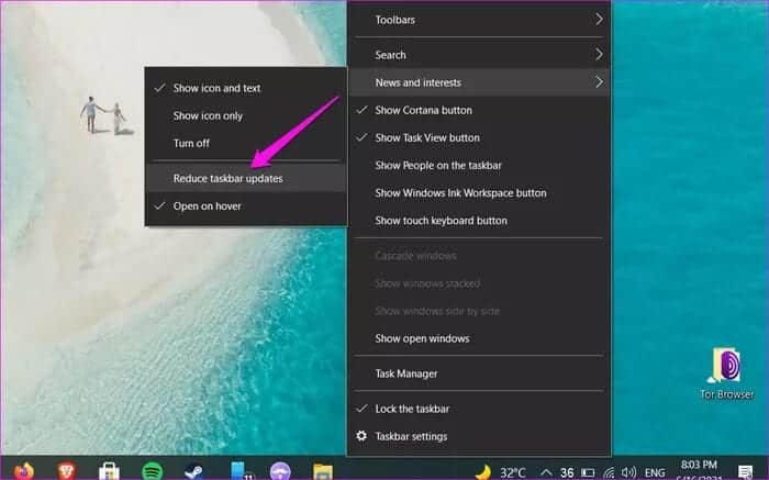 Disable-Enable-News-and-Interests-Taskbar-Widget-in-Windows-10-6_935adec67b324b146ff212ec4c69054f كيفية تعطيل أو تمكين أداة الأخبار والاهتمامات في شريط مهام على Windows 10