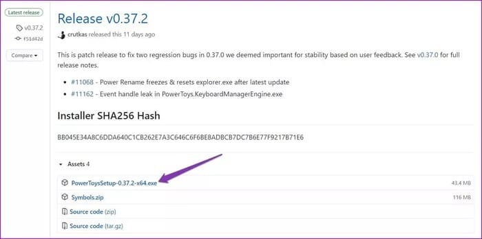 Download-PowerToys-from-GitHub_935adec67b324b146ff212ec4c69054f كيفية تغيير حجم الصور المجمعة على Windows 10