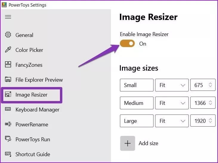 Enable-Image-Resizer_2021-05-26-132609_4d470f76dc99e18ad75087b1b8410ea9 كيفية تغيير حجم الصور المجمعة على Windows 10