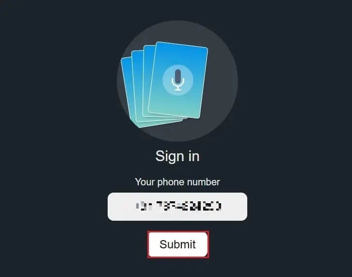 Enter-your-number-and-click-on-submit-1 كيفية استخدام Clubhouse على جهاز الكمبيوتر