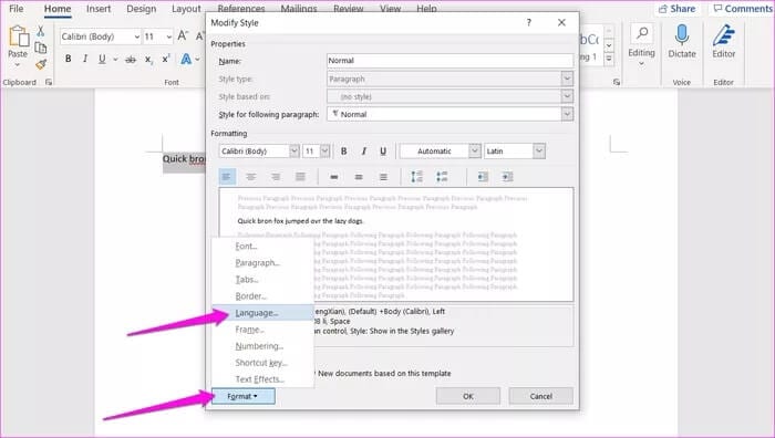 Fixes-for-Spell-Check-Is-Not-Working-in-Microsoft-Word-16_935adec67b324b146ff212ec4c69054f أفضل 9 إصلاحات للتدقيق الإملائي لا تعمل في Microsoft Word