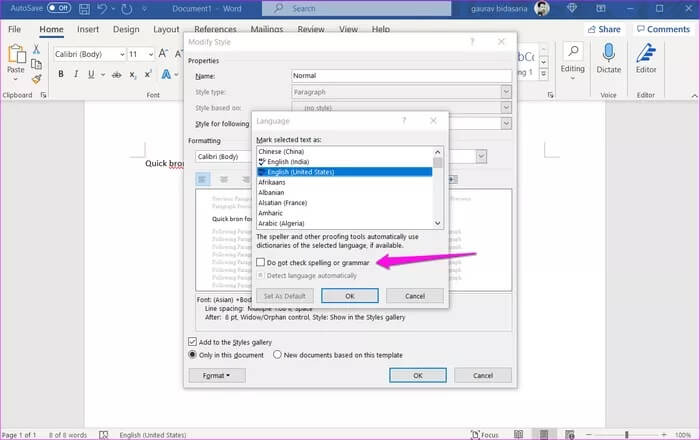 Fixes-for-Spell-Check-Is-Not-Working-in-Microsoft-Word-17_935adec67b324b146ff212ec4c69054f أفضل 9 إصلاحات للتدقيق الإملائي لا تعمل في Microsoft Word