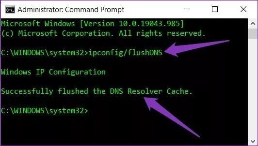 Flush-DNS-Cache_4d470f76dc99e18ad75087b1b8410ea9 كيفية مسح ملفات ذاكرة التخزين المؤقت في نظام التشغيل Windows 10