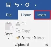 From-the-Word-taskbar-click-on-insert كيفية كتابة الأحرف مع علامات التشكيل على Windows