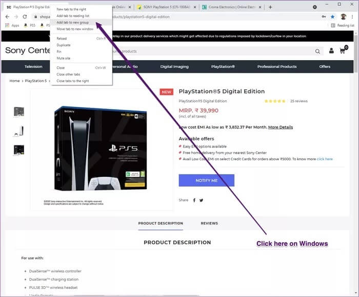 Google-Chrome-Windows-tabs_935adec67b324b146ff212ec4c69054f كيفية تجميع علامات تبويب Google Chrome على Windows و Mac
