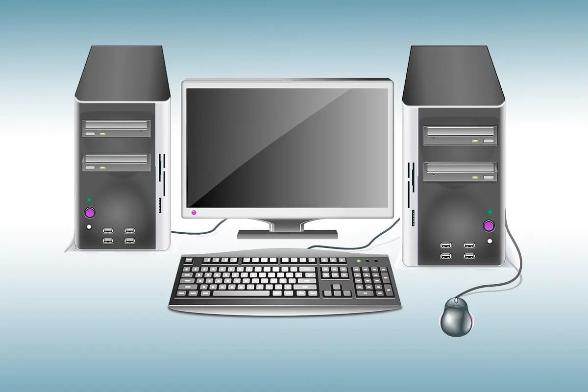 How-to-Connect-two-or-more-Computers-to-one-Monitor كيفية توصيل جهازي كمبيوتر أو أكثر بجهاز عرض واحد