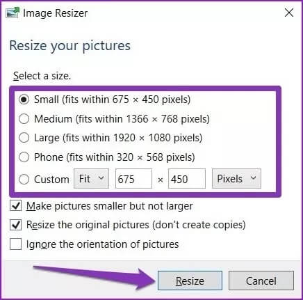 Image-Resizer-Window_4d470f76dc99e18ad75087b1b8410ea9 كيفية تغيير حجم الصور المجمعة على Windows 10
