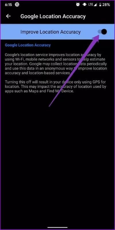 Improve-Location-Accuracy_40dd5eab97016030a3870d712fd9ef0f أفضل 7 طرق لإصلاح عدم ظهور الطريق على Google Maps