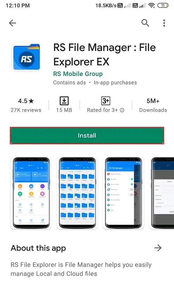 Install-the-application-from-the-Google-play-store-and-open-it كيفية استخراج ملفات RAR على جهاز الكمبيوتر أو الهاتف المحمول