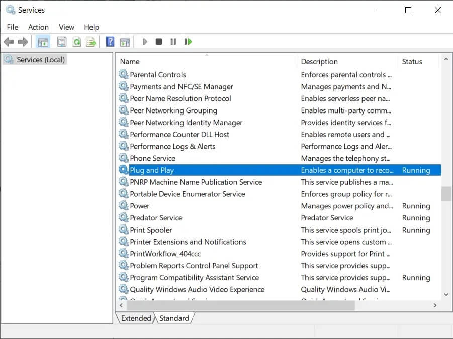Locate-Plug-and-Play-in-service إصلاح خطأ هذه النسخة من Windows ليست أصلية