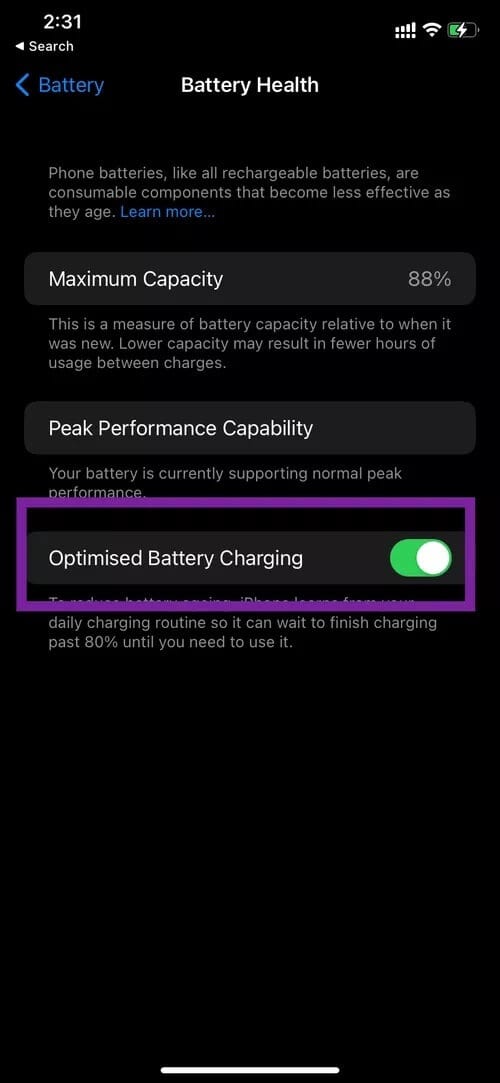 Optimized-battery-charging_40dd5eab97016030a3870d712fd9ef0f أفضل 8 طرق لإصلاح مشكلة عدم شحن iPhone