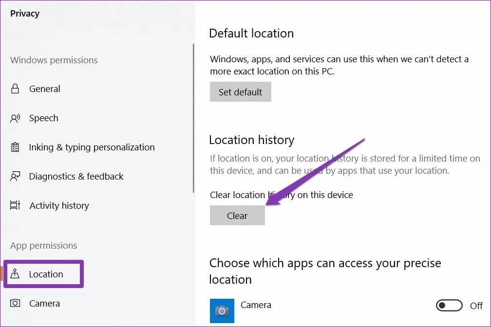 Privacy-Settings_4d470f76dc99e18ad75087b1b8410ea9 كيفية مسح ملفات ذاكرة التخزين المؤقت في نظام التشغيل Windows 10