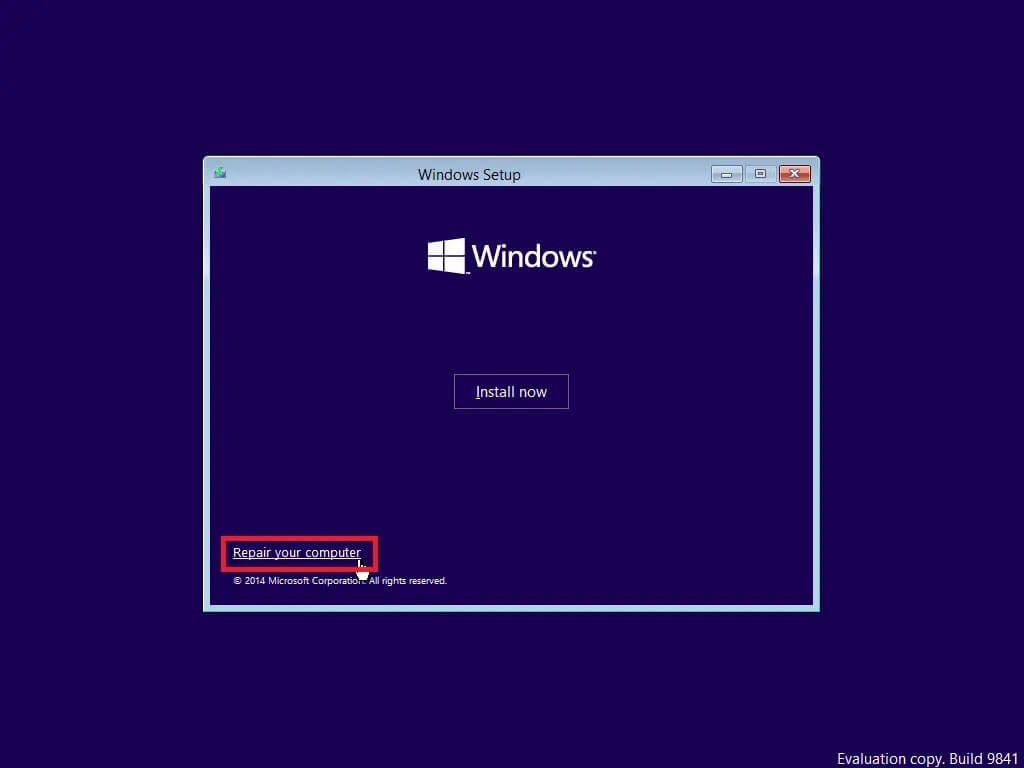 Repair-your-computer كيفية التمهيد إلى الوضع الآمن في Windows 10