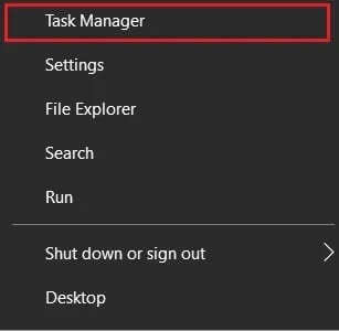 Right-click-on-start-menu-and-then-click-on-Task-manager اصلاح Steam يواجه مشكلة في الاتصال بالخوادم