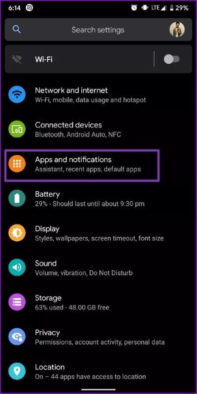 Settings-Menu_2021-06-01-035212_40dd5eab97016030a3870d712fd9ef0f أفضل 7 طرق لإصلاح عدم ظهور الطريق على Google Maps