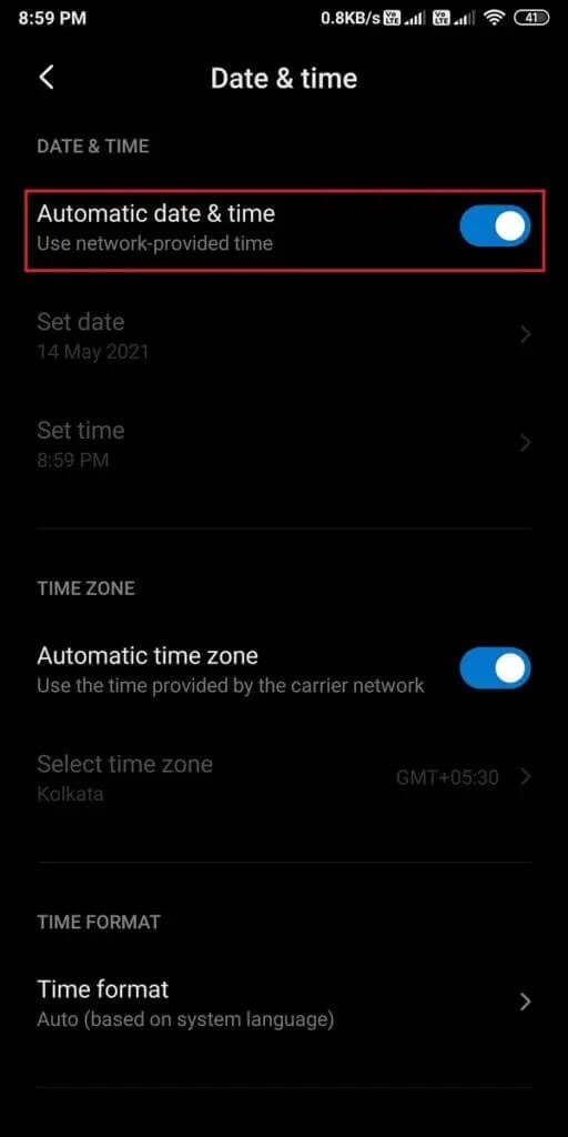 Turn-on-the-toggle-for-Automatic-date-and-time-512x1024-1 كيفية إصلاح خطأ Instagram لا يسمح لي بتسجيل الدخول