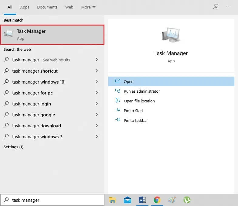 Type-Task-Manager-in-the-search-bar-and-hit-enter 10 طرق لإصلاح عدم استجابة uTorrent