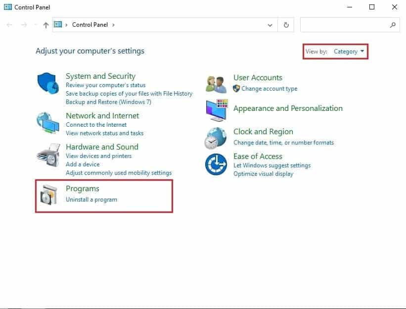 Under-programs-select-uninstall-a-program-2 كيفية تعطيل أو إلغاء تثبيت NVIDIA GeForce Experience