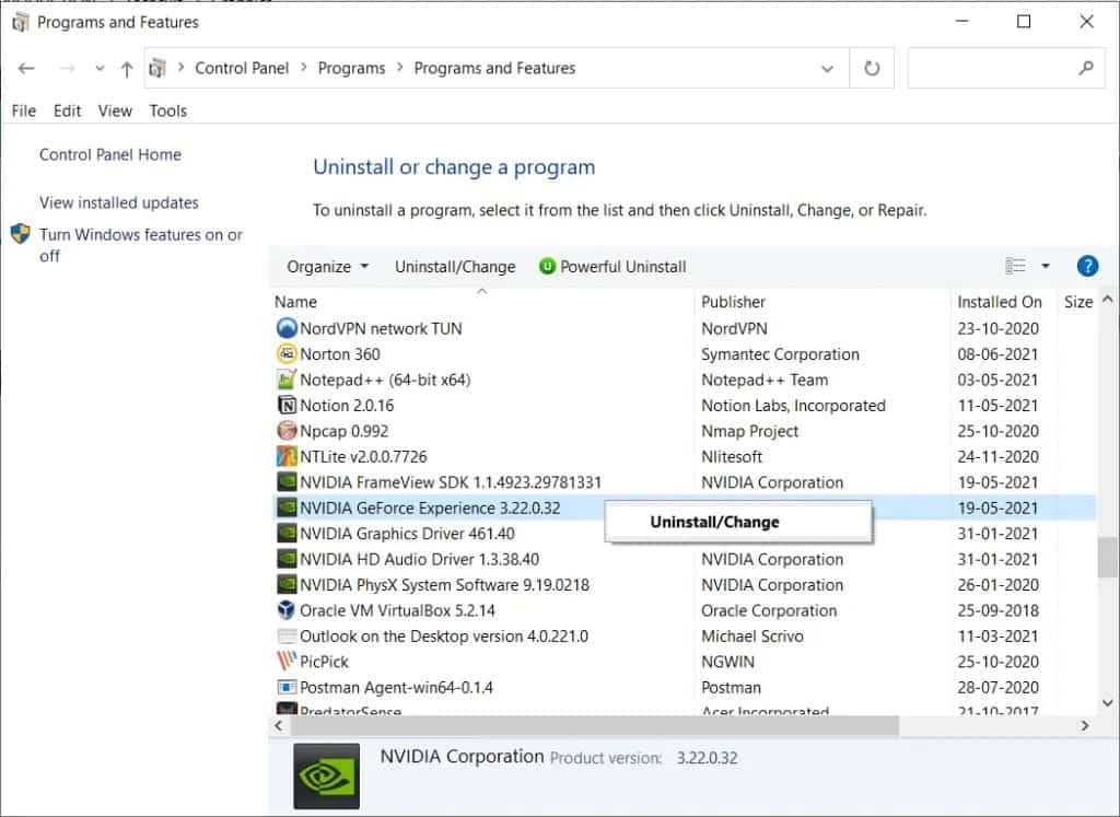 كيفية تعطيل أو إلغاء تثبيت NVIDIA GeForce Experience - %categories