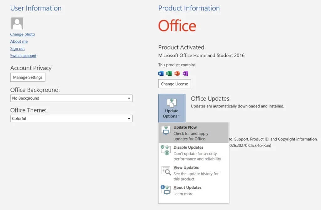 Update-Microsoft-Office-1024x668-1 إصلاح استمرار Microsoft Teams في إعادة التشغيل