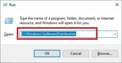 c-windows-softwaredistribution كيفية إصلاح خطأ Windows Update 80072ee2