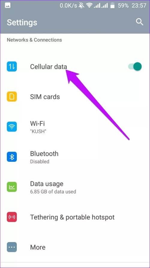 cellular-data-connection_4d470f76dc99e18ad75087b1b8410ea9 أفضل 7 طرق لإصلاح خطأ شيء ما خاطئ في Instagram