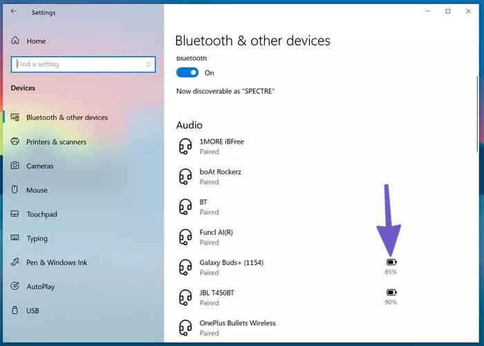 check-battery-life_935adec67b324b146ff212ec4c69054f أفضل 9 طرق لإصلاح عدم اكتشاف Windows 10 لسماعات الرأس