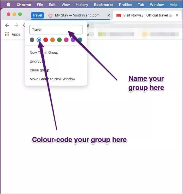 chrome-new-tab-color_4d470f76dc99e18ad75087b1b8410ea9 كيفية تجميع علامات تبويب Google Chrome على Windows و Mac