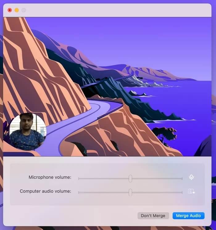 cleanshot-x-merge-audio_935adec67b324b146ff212ec4c69054f كيفية تسجيل الشاشة على Mac