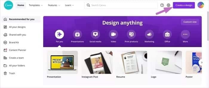 create-a-design-in-canva_935adec67b324b146ff212ec4c69054f كيفية إنشاء علامة مائية في Canva