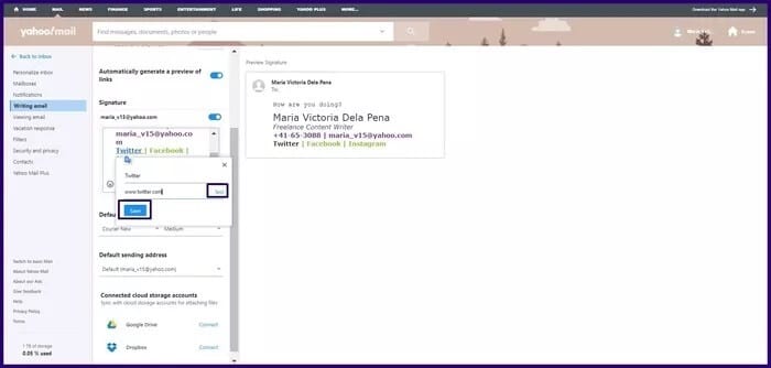 كيفية إنشاء توقيعات للبريد إلكتروني في Yahoo Mail - %categories