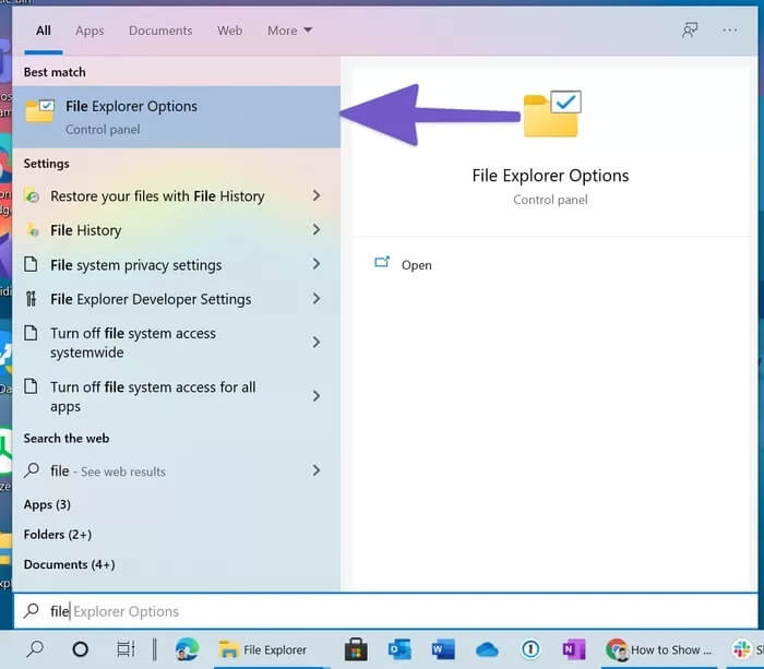 file-explorer-options_935adec67b324b146ff212ec4c69054f أفضل 4 طرق لإظهار حجم المجلد في Windows 10