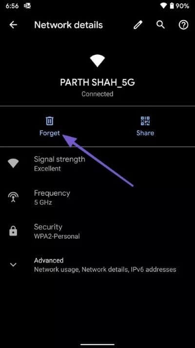 forget-Wi-Fi-network_40dd5eab97016030a3870d712fd9ef0f أفضل 8 طرق لإصلاح فشل اتصال Wi-Fi على Android