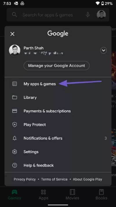 go-to-apps-and-games-menu_40dd5eab97016030a3870d712fd9ef0f أفضل 8 طرق الإصلاح خطأ للأسف توقف Gmail على Android
