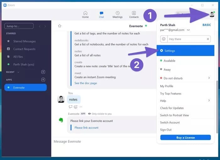 go-to-zoom-settings_935adec67b324b146ff212ec4c69054f أفضل 9 طرق لإصلاح عدم اكتشاف Windows 10 لسماعات الرأس