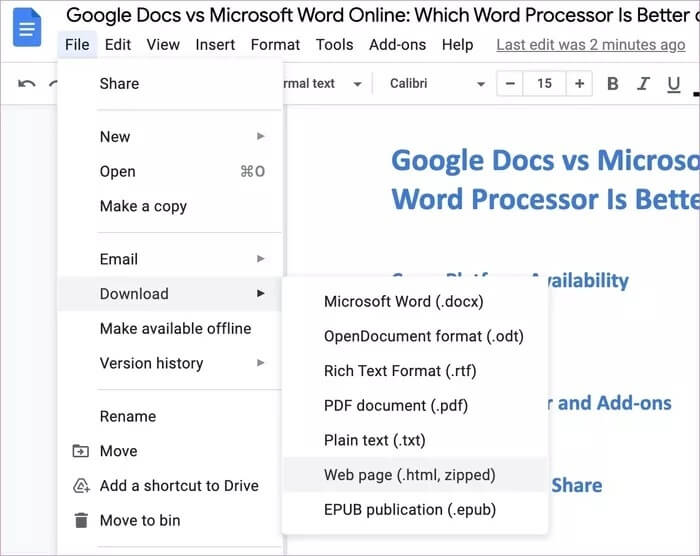 Google Docs مقابل Microsoft Word Online: أي معالج Word أفضل على الويب - %categories