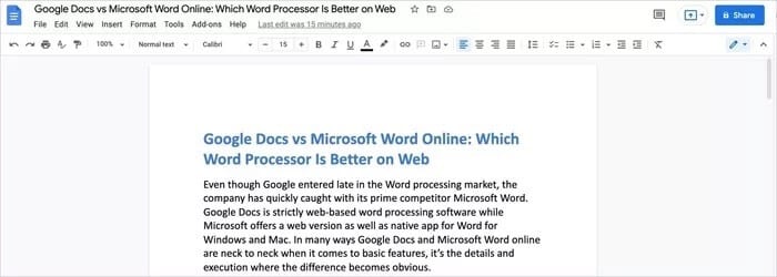 Google Docs مقابل Microsoft Word Online: أي معالج Word أفضل على الويب - %categories