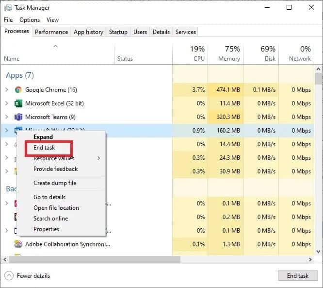 right-click-any-lol-process-such-as-leagueclient- إصلاح مشكلة التنزيل البطيء في League of Legends