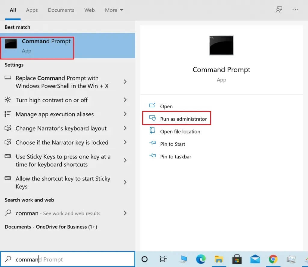 right-click-on-command-prompt-and-then-select-run-1024x888-1 كيفية التمهيد إلى الوضع الآمن في Windows 10