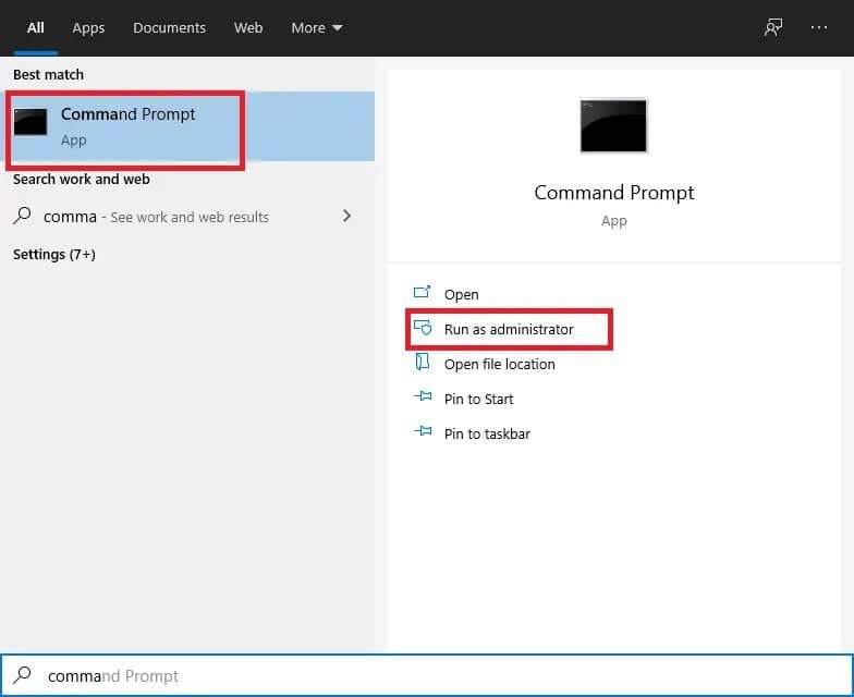 right-click-the-command-prompt-and-select-run-as-a إصلاح مشكلة التنزيل البطيء في League of Legends