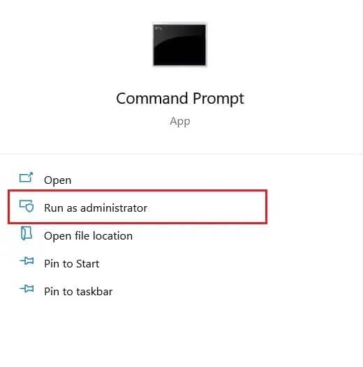 run-cmd-prompt-as-administrator اصلاح Steam يواجه مشكلة في الاتصال بالخوادم