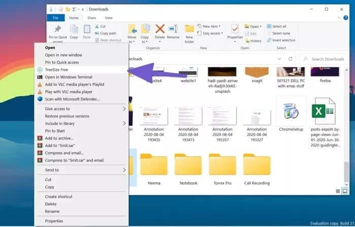select-treesize_935adec67b324b146ff212ec4c69054f أفضل 4 طرق لإظهار حجم المجلد في Windows 10