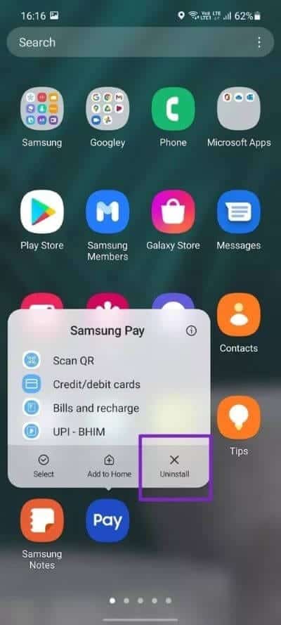 كيفية تعطيل إيماءة Sam­sung Pay Swipe Up على هواتف Samsung Galaxy - %categories