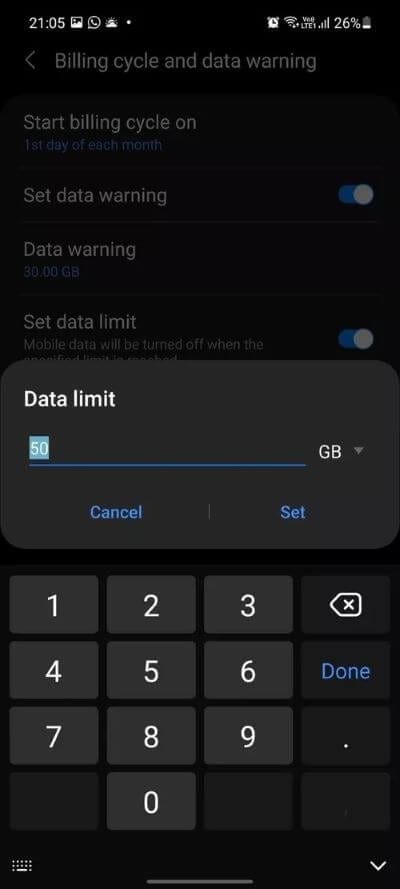 كيفية إعداد حد البيانات على هواتف Samsung Galaxy - %categories