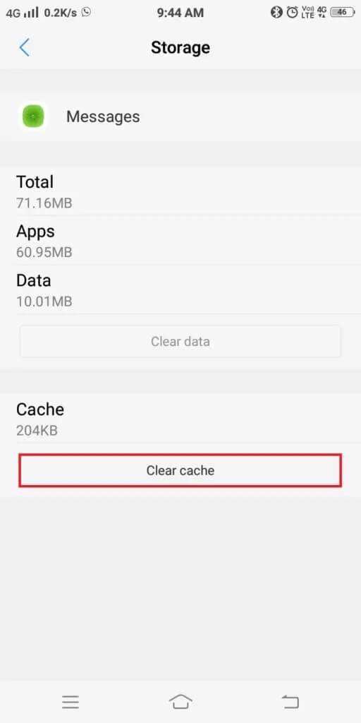 tap-clear-cache-512x1024-1 إصلاح لا يمكن إرسال رسالة نصية إلى شخص واحد