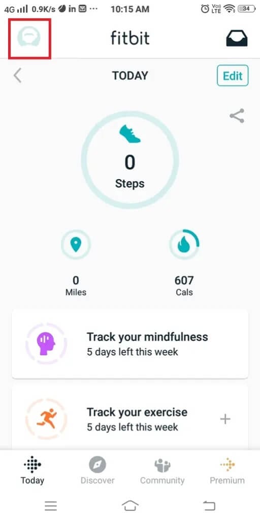 tap-the-icon-displayed-at-the-top-left-corner-of-t-512x1024-1 كيفية إصلاح مشكلة عدم مزامنة Fitbit
