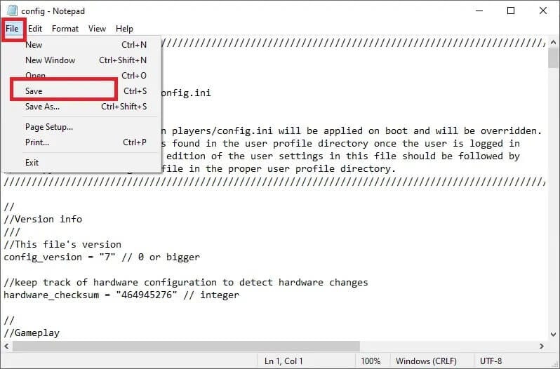 to-save-the-changes-select-file-greatergreater-save-and-clos-1 كيفية إصلاح خطأ DirectX الفادح في Final Fantasy XIV