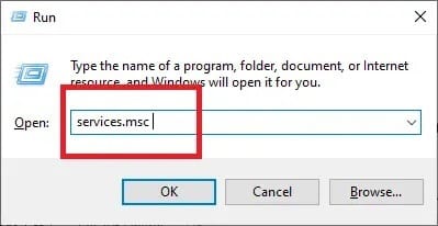 type-services-msc-into-the-run-dialogue-box-that-a كيفية إصلاح خطأ Windows Update 80072ee2